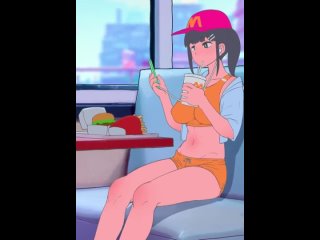 girlfriend (japanese mcdonalds commercial) (yoru mac) - 3d sex porno hentai; (by @abubu) [mcdonalds | mcdonalds-chan]