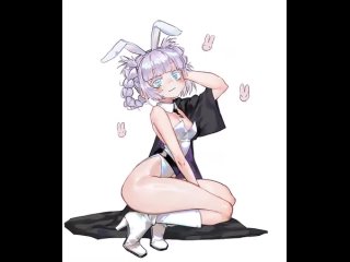 nazuna nanakusa - gif; animation; bunny girl; 3d sex porno hentai; (by @foolish potato) [call of the night | yofukashi no uta]